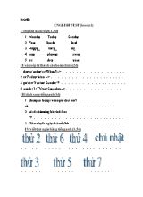 3 Đề kiểm tra môn Tiếng Anh Lớp 4